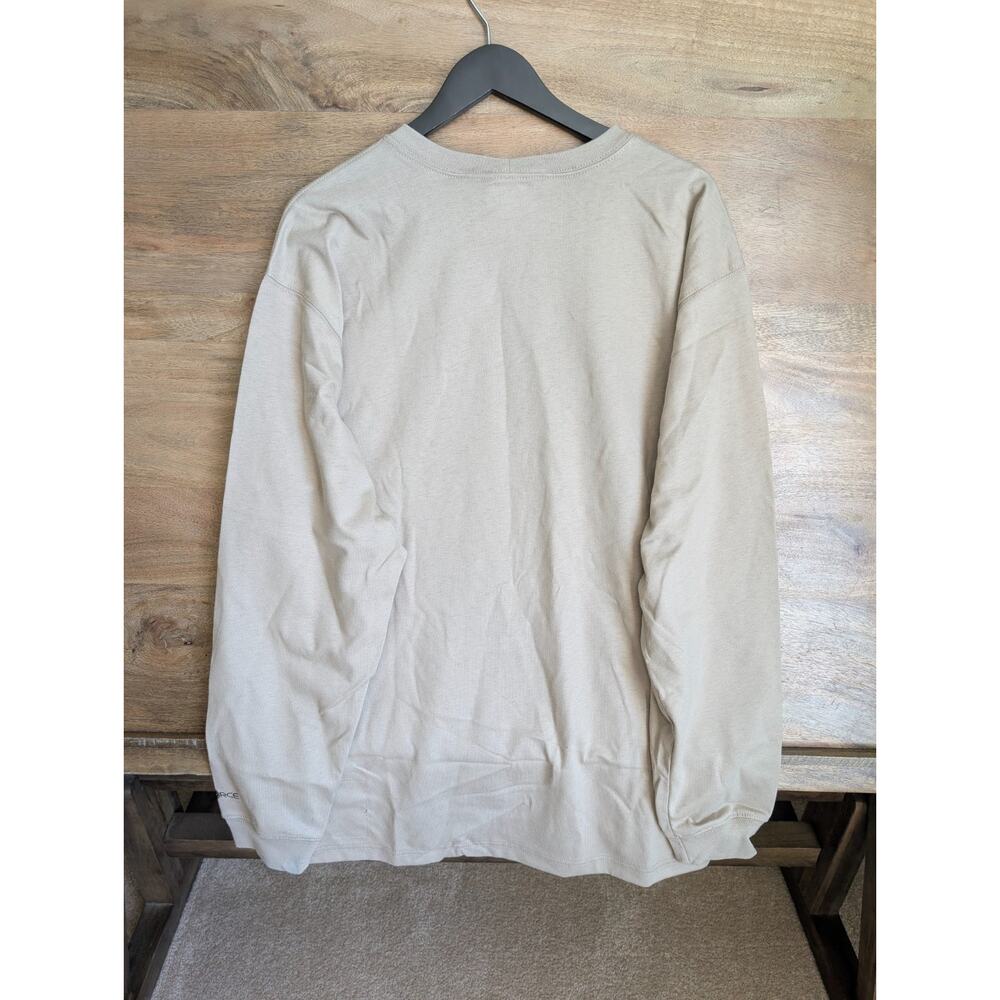 NWT Carhartt T Shirt Mens XL Khaki Flame Resistant Force Loose Fit Long Sleeve - Picture 2 of 6